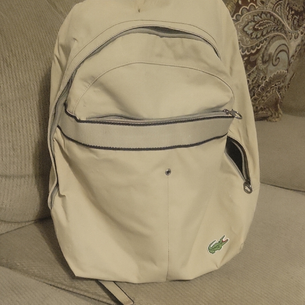 Lacoste Beige Backpack for Men